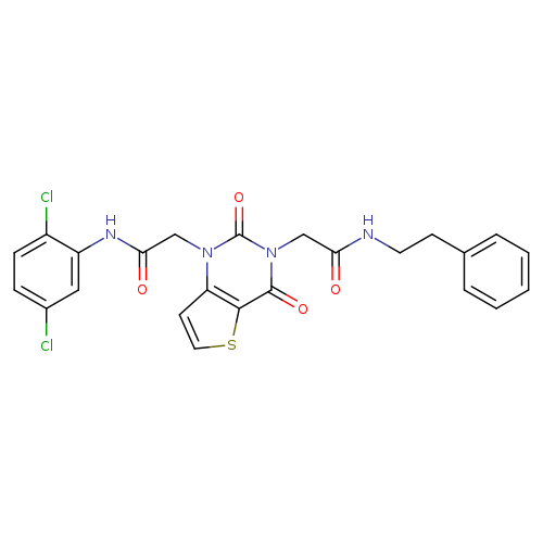 2-(1-{[(2,5-dichlorophenyl)carbamoyl]methyl}-2,4-dioxo-1H,2H,3H,4H-thieno[3,2-d]pyrimidin-3-yl)-N-(2-phenylethyl)acetamide