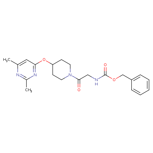 benzyl N-(2-{4-[(2,6-dimethylpyrimidin-4-yl)oxy]piperidin-1-yl}-2-oxoethyl)carbamate