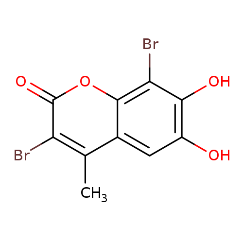 3,8-dibromo-6,7-dihydroxy-4-methyl-2H-chromen-2-one