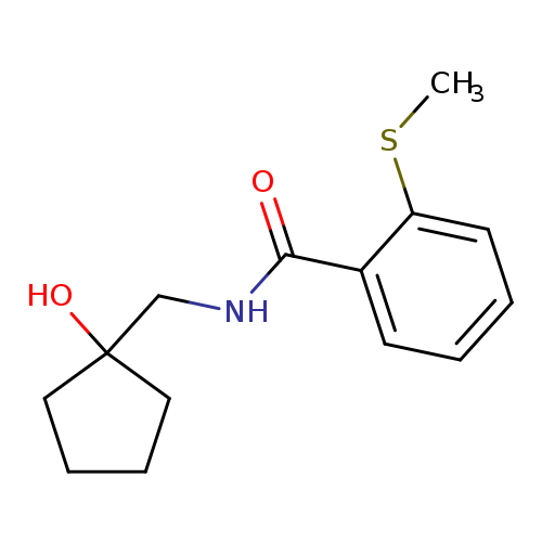 N-[(1-hydroxycyclopentyl)methyl]-2-(methylsulfanyl)benzamide