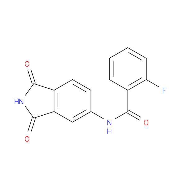 N-(1,3-dioxo-2,3-dihydro-1H-isoindol-5-yl)-2-fluorobenzamide