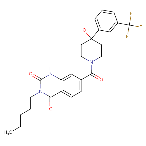 7-{4-hydroxy-4-[3-(trifluoromethyl)phenyl]piperidine-1-carbonyl}-3-pentyl-1,2,3,4-tetrahydroquinazoline-2,4-dione