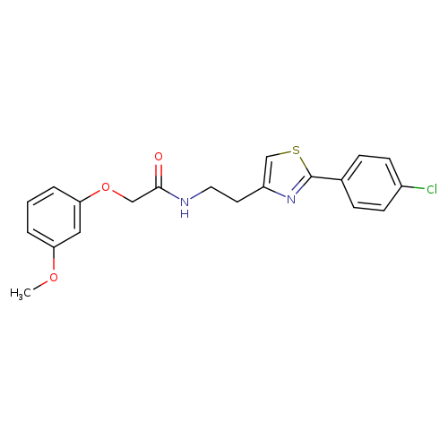 N-{2-[2-(4-chlorophenyl)-1,3-thiazol-4-yl]ethyl}-2-(3-methoxyphenoxy)acetamide