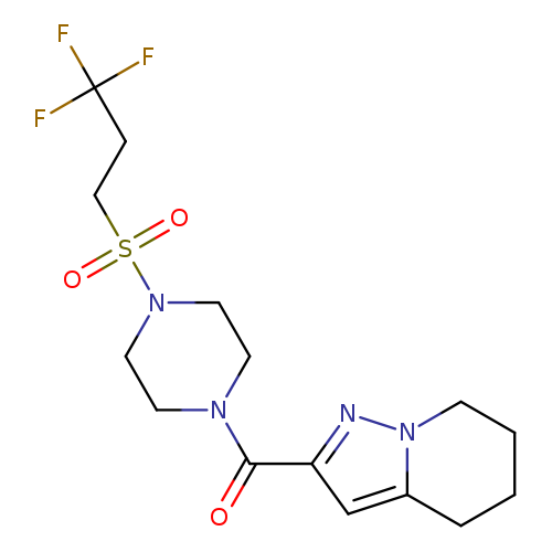 1-{4H,5H,6H,7H-pyrazolo[1,5-a]pyridine-2-carbonyl}-4-(3,3,3-trifluoropropanesulfonyl)piperazine