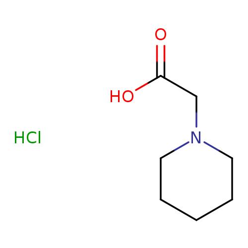 1-Piperidineacetic acid, hydrochloride