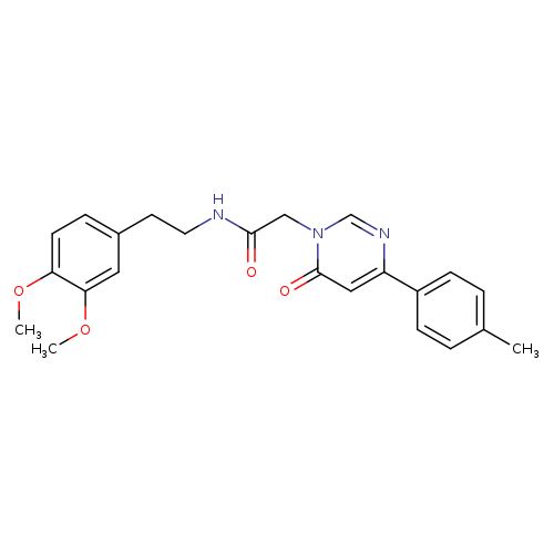 N-[2-(3,4-dimethoxyphenyl)ethyl]-2-[4-(4-methylphenyl)-6-oxo-1,6-dihydropyrimidin-1-yl]acetamide