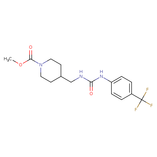 methyl 4-[({[4-(trifluoromethyl)phenyl]carbamoyl}amino)methyl]piperidine-1-carboxylate