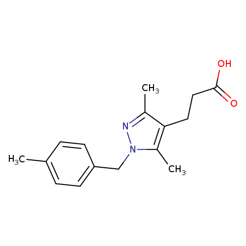 3-(3,5-Dimethyl-1-[(4-methylphenyl)methyl]-1h-pyrazol-4-yl)propanoic acid