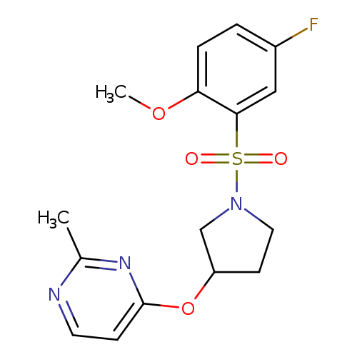 4-{[1-(5-fluoro-2-methoxybenzenesulfonyl)pyrrolidin-3-yl]oxy}-2-methylpyrimidine