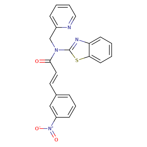 (2E)-N-(1,3-benzothiazol-2-yl)-3-(3-nitrophenyl)-N-[(pyridin-2-yl)methyl]prop-2-enamide