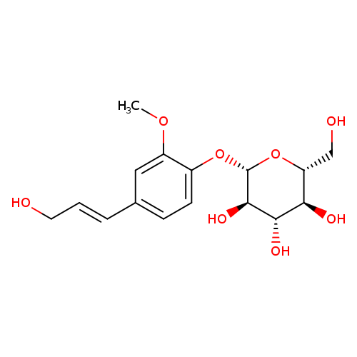 (2R,3S,4S,5R,6S)-2-(Hydroxymethyl)-6-(4-((E)-3-hydroxyprop-1-en-1-yl)-2-methoxyphenoxy)tetrahydro-2H-pyran-3,4,5-triol