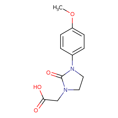 2-[3-(4-methoxyphenyl)-2-oxoimidazolidin-1-yl]acetic acid