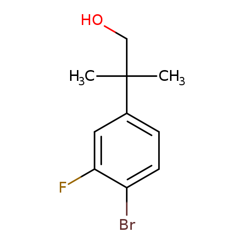 2-(4-bromo-3-fluorophenyl)-2-methylpropan-1-ol