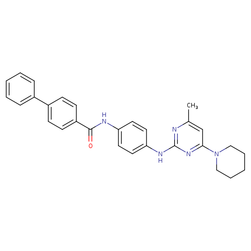 N-(4-{[4-methyl-6-(piperidin-1-yl)pyrimidin-2-yl]amino}phenyl)-[1,1'-biphenyl]-4-carboxamide