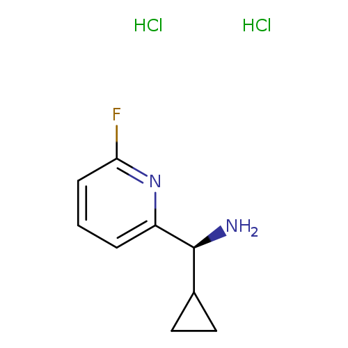 (S)-Cyclopropyl(6-fluoropyridin-2-yl)methanaminedihydrochloride