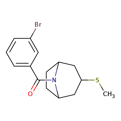 8-(3-bromobenzoyl)-3-(methylsulfanyl)-8-azabicyclo[3.2.1]octane