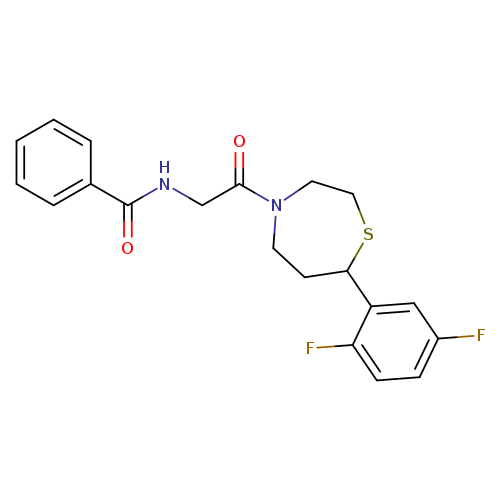 N-{2-[7-(2,5-difluorophenyl)-1,4-thiazepan-4-yl]-2-oxoethyl}benzamide