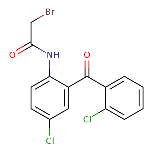Acetamide, 2-bromo-N-[4-chloro-2-(2-chlorobenzoyl)phenyl]-