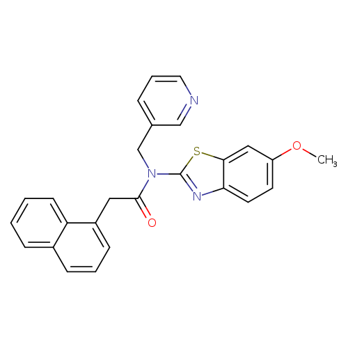 N-(6-methoxy-1,3-benzothiazol-2-yl)-2-(naphthalen-1-yl)-N-[(pyridin-3-yl)methyl]acetamide