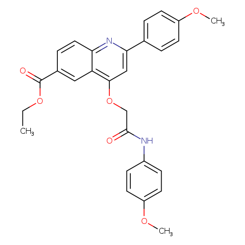 ethyl 2-(4-methoxyphenyl)-4-{[(4-methoxyphenyl)carbamoyl]methoxy}quinoline-6-carboxylate