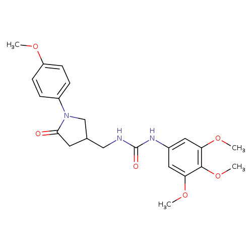 3-{[1-(4-methoxyphenyl)-5-oxopyrrolidin-3-yl]methyl}-1-(3,4,5-trimethoxyphenyl)urea