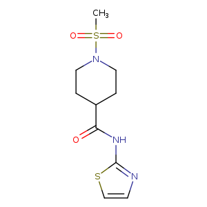1-methanesulfonyl-N-(1,3-thiazol-2-yl)piperidine-4-carboxamide