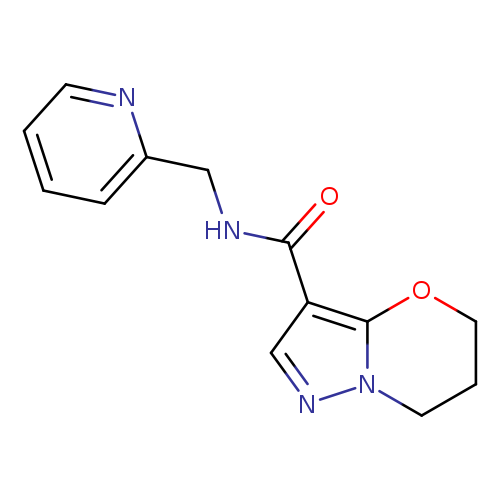 N-[(pyridin-2-yl)methyl]-5H,6H,7H-pyrazolo[3,2-b][1,3]oxazine-3-carboxamide