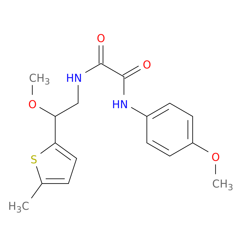 N-[2-methoxy-2-(5-methylthiophen-2-yl)ethyl]-N'-(4-methoxyphenyl)ethanediamide