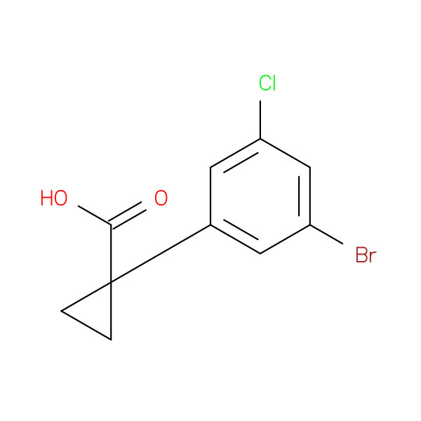 1-(3-Bromo-5-chlorophenyl)cyclopropanecarboxylic acid