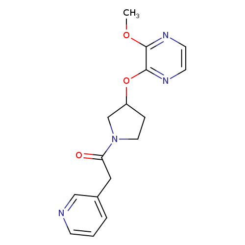 1-{3-[(3-methoxypyrazin-2-yl)oxy]pyrrolidin-1-yl}-2-(pyridin-3-yl)ethan-1-one