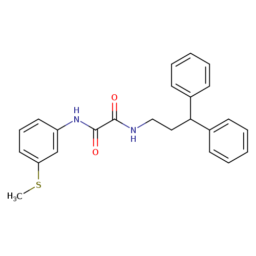 N'-(3,3-diphenylpropyl)-N-[3-(methylsulfanyl)phenyl]ethanediamide