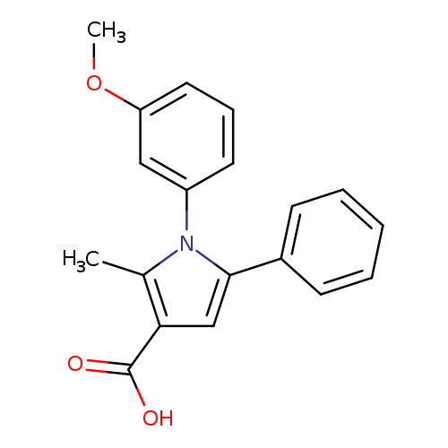 1-(3-methoxyphenyl)-2-methyl-5-phenyl-1H-pyrrole-3-carboxylicacid
