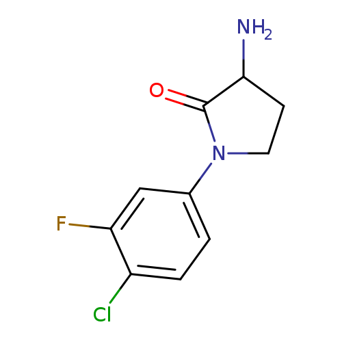 3-amino-1-(4-chloro-3-fluorophenyl)pyrrolidin-2-one