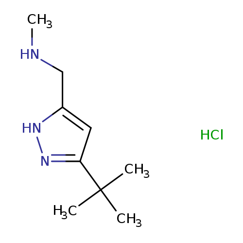 1-(5-tert-butyl-1H-pyrazol-3-yl)-N-methylmethanamine