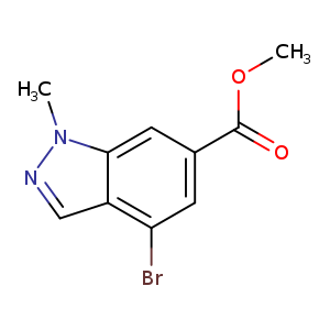 1H-Indazole-6-carboxylic acid, 4-bromo-1-methyl-, methyl ester