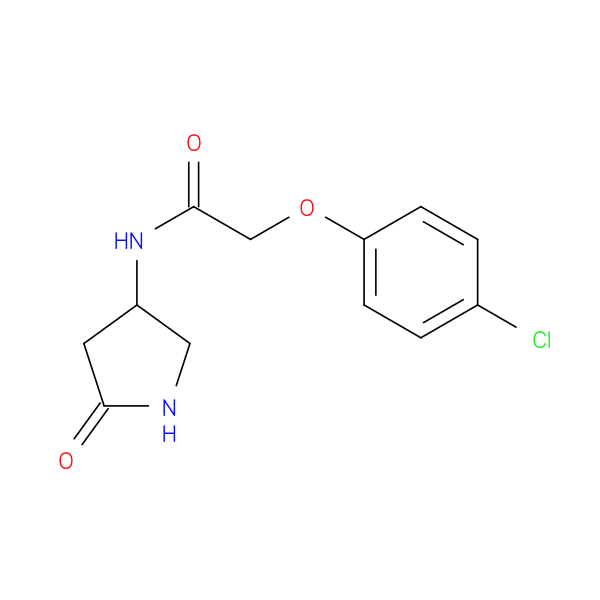2-(4-chlorophenoxy)-N-(5-oxopyrrolidin-3-yl)acetamide