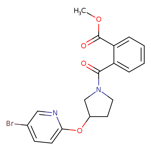 methyl 2-{3-[(5-bromopyridin-2-yl)oxy]pyrrolidine-1-carbonyl}benzoate