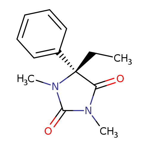 2,4-Imidazolidinedione, 5-ethyl-1,3-dimethyl-5-phenyl-, (5R)-