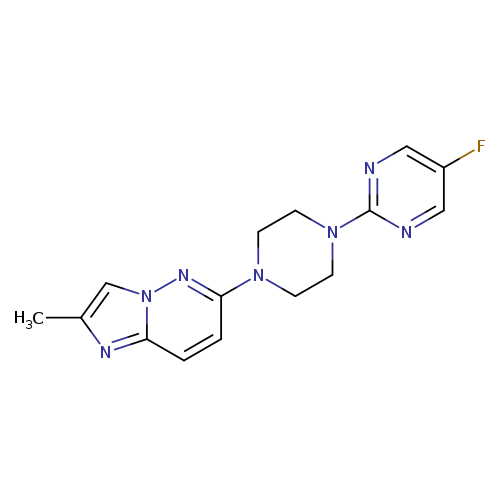 5-fluoro-2-(4-{2-methylimidazo[1,2-b]pyridazin-6-yl}piperazin-1-yl)pyrimidine