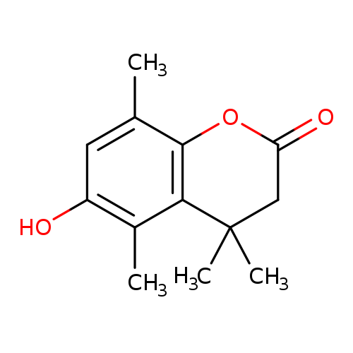 2H-1-Benzopyran-2-one, 3,4-dihydro-6-hydroxy-4,4,5,8-tetramethyl-