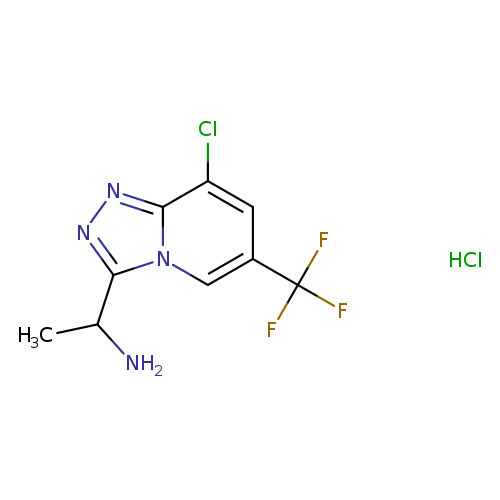 1-[8-chloro-6-(trifluoromethyl)-[1,2,4]triazolo[4,3-a]pyridin-3-yl]ethan-1-amine hydrochloride