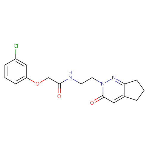2-(3-chlorophenoxy)-N-(2-{3-oxo-2H,3H,5H,6H,7H-cyclopenta[c]pyridazin-2-yl}ethyl)acetamide