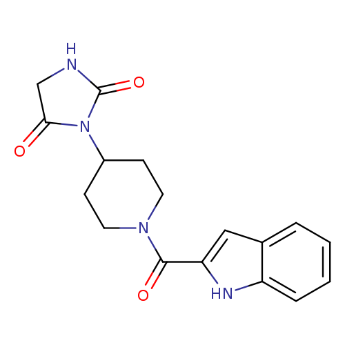 3-[1-(1H-indole-2-carbonyl)piperidin-4-yl]imidazolidine-2,4-dione