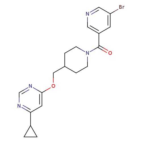 4-{[1-(5-bromopyridine-3-carbonyl)piperidin-4-yl]methoxy}-6-cyclopropylpyrimidine