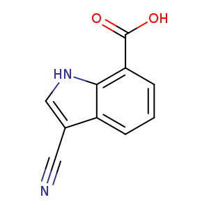 1H-Indole-7-carboxylic acid, 3-cyano-