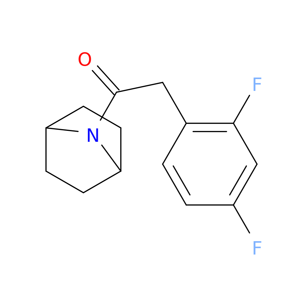 1-{7-azabicyclo[2.2.1]heptan-7-yl}-2-(2,4-difluorophenyl)ethan-1-one