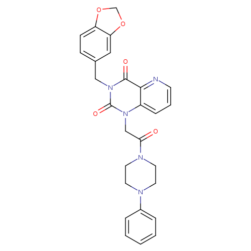 3-[(2H-1,3-benzodioxol-5-yl)methyl]-1-[2-oxo-2-(4-phenylpiperazin-1-yl)ethyl]-1H,2H,3H,4H-pyrido[3,2-d]pyrimidine-2,4-dione