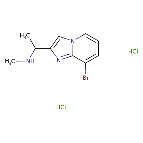 (1-{8-bromoimidazo[1,2-a]pyridin-2-yl}ethyl)(methyl)amine dihydrochloride