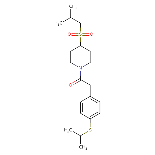 1-[4-(2-methylpropanesulfonyl)piperidin-1-yl]-2-[4-(propan-2-ylsulfanyl)phenyl]ethan-1-one