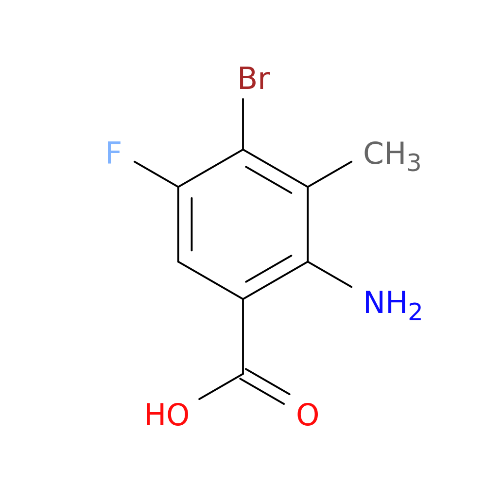 2-amino-4-bromo-5-fluoro-3-methylbenzoic acid